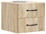 Wall-Mounted Bedside Cabinet Sonoma Oak 34.5 x 33 x 40 cm 898639