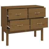 Console Cabinet Honey Brown 90x40x78 cm Solid Wood Pine 821742
