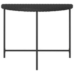 Garden Table Black 100x50x75 cm Poly Rattan 316652