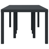 Garden Dining Table Anthracite 250 x 100 x 73 cm Poly Rattan 871692