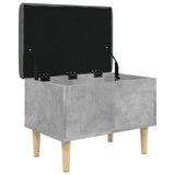 Storage Bench Concrete Grey 62x42x46 cm Engineered Wood 835071