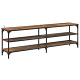 TV Cabinet Old Wood 160 x 30 x 50 cm Engineered Wood and Iron 881288