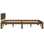 Bed Frame without Mattress Honey Brown 120x190cm Small Double 810468