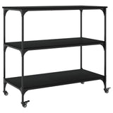 Kitchen Trolley Black 102x50x95 cm Engineered Wood 842321