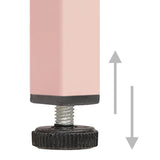 Nightstands 2 pcs Pink 35x35x51 cm Steel 3095218