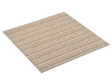 Carpet 20 pcs Striped Beige 50 x 50 cm 100% Polypropylene 42046754