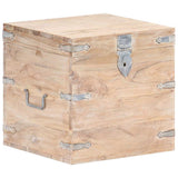 289640 Chest 40x40x40 cm Solid Acacia Wood