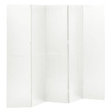 5-Panel Room Divider White 200x180 cm Steel 335902