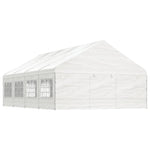 Gazebo with Roof White 8.92x5.88x3.75 m Polyethylene 3155496