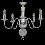 Chandelier Silver 5 x E14 Bulbs 281616