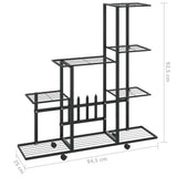 Plant Stand Black Powder-coated metal 94.5 cm x 25 cm x 92.5 cm 336114