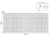 Gabion with 5 mm Wire and 10x10 cm Mesh 350x10x200 cm 3464977