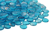 Glass Nugget 17-19 mm Aqua Blue Glass 42041599