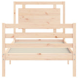 Bed Frame without Mattress 100x200 cm Solid Wood 3194041