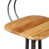 Bar Chairs 2 pcs Solid Reclaimed Teak Wood 245807