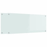 Kitchen Backsplash 2 pcs White 120 x 50 cm Tempered Glass 3415486