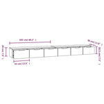 Wall Cabinets 2 pcs Grey Sonoma 102x30x20 cm Engineered Wood 3115906