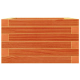 Garden Planter Wax Brown 40x40x23 cm Solid Wood Pine 847180