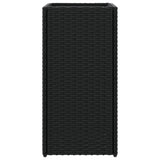 Garden Planter Black 30x30x60 cm Poly Rattan 366410