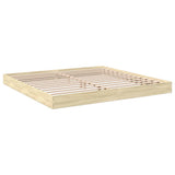 Bed Frame without Mattress Sonoma Oak 180x200 cm Engineered Wood 842002