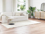 Faux Sheepskin Rug TAFALLA White 100 x 200 cm Polyester 42021459