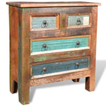 Reclaimed Cabinet Solid Wood with 4 Drawers 241136