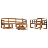 Outdoor Sofa Set 6 pcs Natural 3366017