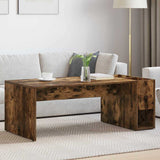 Coffee Table Smoked Oak 101.5 x 50 x 37 cm Engineered Wood 891196