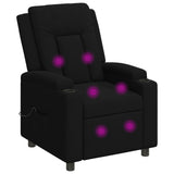 Recliner Massage Chair Black 75 x 95 x 100 cm Fabric 42051178