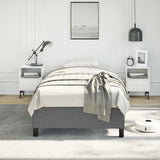 Bed Frame without Mattress Dark Grey 100x203 cm Twin XL Fabric 347102