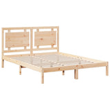 Extra Long Bed Frame without Mattress 160x210 cm Solid Wood 3309189