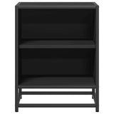 Bedside Cabinets 2 pcs Black 40x31x50 cm Engineered Wood and Metal 848700