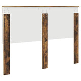 Headboard with Headboard Smoked Oak 140 cm Engineered wood 887764