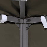 2-Tier Gazebo Top Cover 310 g/m 3x3 m Taupe 44756