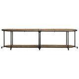 TV Cabinet 160x42x40 cm Solid Wood Rough Mango 4013491