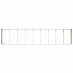 ZNTS Planter White 360x80x40 cm Steel 860767