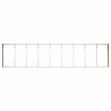 ZNTS Planter White 360x80x40 cm Steel 860767