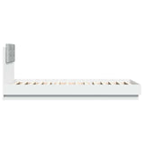 Bed Frame with LED White 80 x 200 cm Engineered Wood 3429661