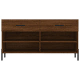 Shoe Bench Brown Oak 102x35x55 cm Engineered Wood 829755