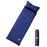 Self Inflating Camping Mattress with Pillow 1-Person Navy Blue 4007137