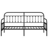 Daybed Frame Black 75 x 190 cm Powder-Coated Steel 42002628