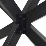 Dining Table Leg Spider Shape Anthracite 85x85x cm Steel 4013122