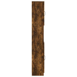 Bathroom Cabinet with Open Shelf UTRECHT Smoked Oak 897700