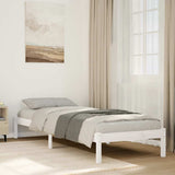 Extra Long Bed Frame without Mattress White 100x210 cm Solid Wood Pine 852405