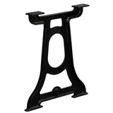 Dining Table Leg Set of 2 Black Cast iron Standard Durable 245423