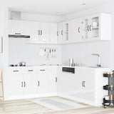 11 Piece Kitchen Cabinet Set Lucca Gloss White Engineered Wood 3314923