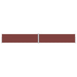 Retractable Side Awning Brown 160x1200 cm 318069