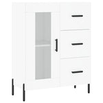 Highboard White 69.5x34x180 cm Engineered Wood 3198601