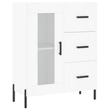 Highboard White 69.5x34x180 cm Engineered Wood 3198601