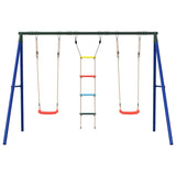 Outdoor Swing Set with Swings and Ladder 3283600